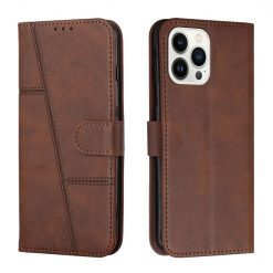 Peněženkové pouzdro Quilted case hnědé – Apple iPhone 14 Pro Max | Levné Kryty | Levné Kryty | Levné Kryty