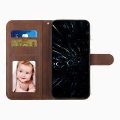 Peněženkové pouzdro Quilted case hnědé – Apple iPhone 14 Pro Max | Levné Kryty | Levné Kryty | Levné Kryty