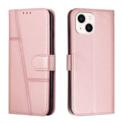 Peněženkové pouzdro Quilted case ružové – Apple iPhone 14 | Levné Kryty | Levné Kryty | Levné Kryty