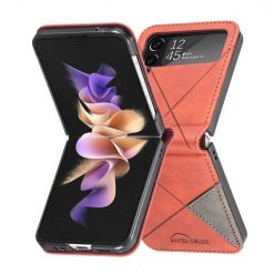Kryt Rhombus hnědý – Samsung Galaxy Z Flip 4 | Levné Kryty | Levné Kryty | Levné Kryty