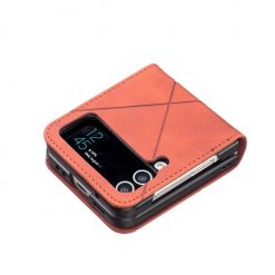 Kryt Rhombus hnědý – Samsung Galaxy Z Flip 4 | Levné Kryty | Levné Kryty | Levné Kryty