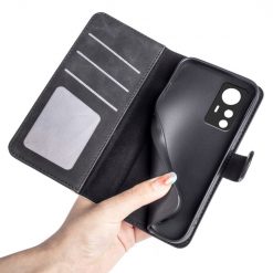 Peněženkové pouzdro Dual Wavy Case černé – Xiaomi 12T / 12T Pro | Levné Kryty | Levné Kryty | Levné Kryty