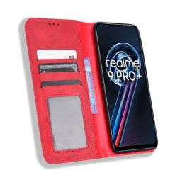 Peněženkové pouzdro Retro Leather červené – Realme 9 (4G) / 9 Pro+ | Levné Kryty | Levné Kryty | Levné Kryty