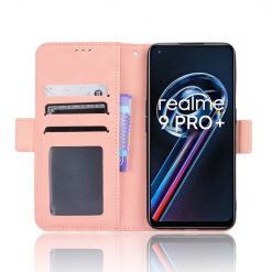 Peněženkové pouzdro Slots case růžové – Realme 9 (4G) / 9 Pro+ | Levné Kryty | Levné Kryty | Levné Kryty