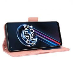 Peněženkové pouzdro Slots case růžové – Realme 9 (4G) / 9 Pro+ | Levné Kryty | Levné Kryty | Levné Kryty
