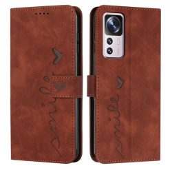 Peněženkové pouzdro Smile case hnědé – Xiaomi 12T / 12T Pro | Levné Kryty | Levné Kryty | Levné Kryty