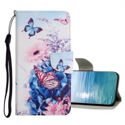 Knížkové pouzdro Trendy Cross case Fialový motyl – Samsung Galaxy A23 5G | Levné Kryty | Levné Kryty | Levné Kryty