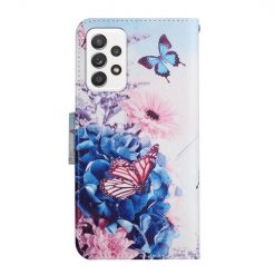 Knížkové pouzdro Trendy Cross case Fialový motyl – Samsung Galaxy A23 5G | Levné Kryty | Levné Kryty | Levné Kryty