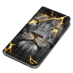 Knížkové pouzdro Trendy Cross case Majestátní lev – Samsung Galaxy A22 5G | Levné Kryty | Levné Kryty | Levné Kryty