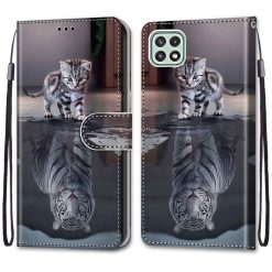 Alternative view of Knížkové pouzdro Trendy Cross case Malý Tygr – Samsung Galaxy A22 5G