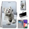 Knížkové pouzdro Trendy Cross case Pestrobarevné listy – Samsung Galaxy A22 5G | Levné Kryty | Levné Kryty | Levné Kryty