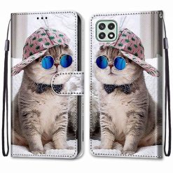 Alternative view of Knížkové pouzdro Trendy Cross case Super kočka – Samsung Galaxy A22 5G