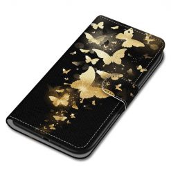 Knížkové pouzdro Trendy Cross case Zlatý motyl – Samsung Galaxy A22 5G | Levné Kryty | Levné Kryty | Levné Kryty