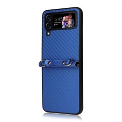 Kryt Carbon Fiber modrý – Samsung Galaxy Z Flip 3 | Levné Kryty | Levné Kryty | Levné Kryty