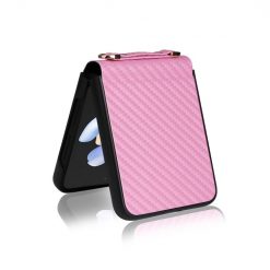 Kryt Carbon Fiber růžový – Samsung Galaxy Z Flip 3 | Levné Kryty | Levné Kryty | Levné Kryty