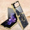 Kryt GKK Marble Pattern case růžový – Samsung Galaxy Z Flip 4 | Levné Kryty | Levné Kryty | Levné Kryty