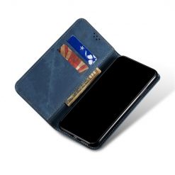 Peněženkové pouzdro Denim Texture modré – Huawei Nova Y70 | Levné Kryty | Levné Kryty | Levné Kryty