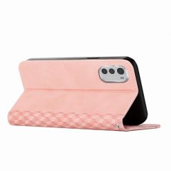 Peněženkové pouzdro Diamond Pattern case růžové – Motorola Moto E32 / E32s | Levné Kryty | Levné Kryty | Levné Kryty