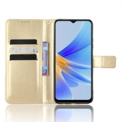 Peněženkové pouzdro Grand case zlaté – Oppo A17 | Levné Kryty | Levné Kryty | Levné Kryty