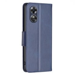 Peněženkové pouzdro Retro Lambskin modré – Oppo A17 | Levné Kryty | Levné Kryty | Levné Kryty