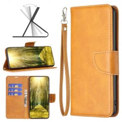 Peněženkové pouzdro Retro Lambskin žluté – Vivo Y35 | Levné Kryty | Levné Kryty | Levné Kryty