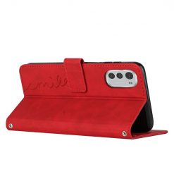 Peněženkové pouzdro Smile case červené – Motorola Moto E32 / E32s | Levné Kryty | Levné Kryty | Levné Kryty