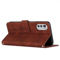 Peněženkové pouzdro Smile case hnědé – Motorola Moto E32 / E32s | Levné Kryty | Levné Kryty | Levné Kryty