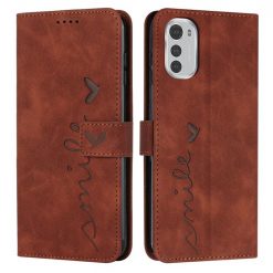 Peněženkové pouzdro Smile case hnědé – Motorola Moto E32 / E32s | Levné Kryty | Levné Kryty | Levné Kryty