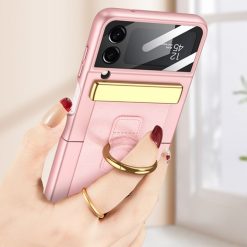 Alternative view of Kryt GKK Wrist Strap case růžový – Samsung Galaxy Z Flip 4