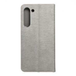 Knížkové pouzdro Luna Book stříbrné – Samsung Galaxy S23+ (S23 Plus) | Levné Kryty | Levné Kryty | Levné Kryty