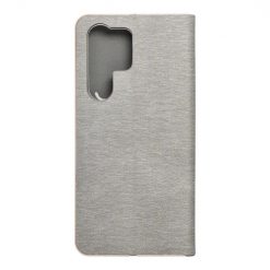 Knížkové pouzdro Luna Book stříbrné – Samsung Galaxy S23 Ultra | Levné Kryty | Levné Kryty | Levné Kryty