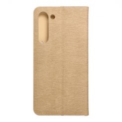 Knížkové pouzdro Luna Book zlaté – Samsung Galaxy S23+ (S23 Plus) | Levné Kryty | Levné Kryty | Levné Kryty