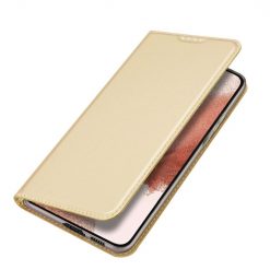 Peněženkové pouzdro Dux Ducis Skin Pro zlaté – Samsung Galaxy S23 | Levné Kryty | Levné Kryty | Levné Kryty