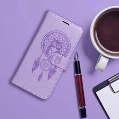 Peněženkové pouzdro Mezzo dreamcatcher fialové – Samsung Galaxy S23+ (S23 Plus) | Levné Kryty | Levné Kryty | Levné Kryty