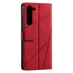 Knížkové pouzdro Rhombus červené – Samsung Galaxy S23 | Levné Kryty | Levné Kryty | Levné Kryty