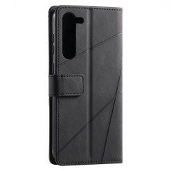 Knížkové pouzdro Rhombus černé – Samsung Galaxy S23 | Levné Kryty | Levné Kryty | Levné Kryty
