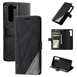 Knížkové pouzdro Rhombus černé – Samsung Galaxy S23 | Levné Kryty | Levné Kryty | Levné Kryty