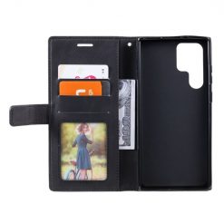 Knížkové pouzdro Rhombus černé – Samsung Galaxy S23 Ultra | Levné Kryty | Levné Kryty | Levné Kryty