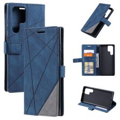 Knížkové pouzdro Rhombus modré – Samsung Galaxy S23 Ultra | Levné Kryty | Levné Kryty | Levné Kryty