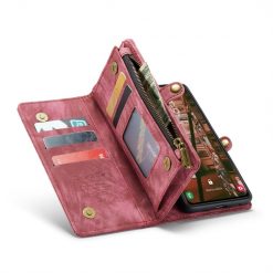 Multifunkční peněženkové pouzdro CaseMe Detachable červené – Samsung Galaxy S23+ (S23 Plus) | Levné Kryty | Levné Kryty | Levné Kryty