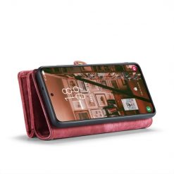 Multifunkční peněženkové pouzdro CaseMe Detachable červené – Samsung Galaxy S23+ (S23 Plus) | Levné Kryty | Levné Kryty | Levné Kryty