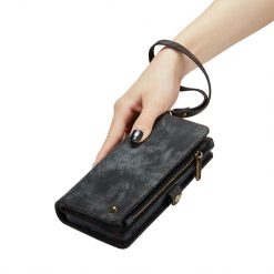 Multifunkční peněženkové pouzdro CaseMe Detachable černé – Samsung Galaxy S23 | Levné Kryty | Levné Kryty | Levné Kryty