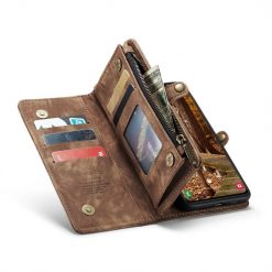 Multifunkční peněženkové pouzdro CaseMe Detachable hnědé – Samsung Galaxy S23 | Levné Kryty | Levné Kryty | Levné Kryty