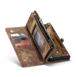 Multifunkční peněženkové pouzdro CaseMe Detachable hnědé – Samsung Galaxy S23 Ultra | Levné Kryty | Levné Kryty | Levné Kryty