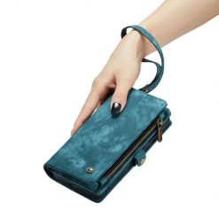 Multifunkční peněženkové pouzdro CaseMe Detachable modré – Samsung Galaxy S23 | Levné Kryty | Levné Kryty | Levné Kryty