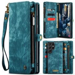 Multifunkční peněženkové pouzdro CaseMe Detachable modré – Samsung Galaxy S23 Ultra | Levné Kryty | Levné Kryty | Levné Kryty