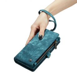 Multifunkční peněženkové pouzdro CaseMe Detachable modré – Samsung Galaxy S23 Ultra | Levné Kryty | Levné Kryty | Levné Kryty