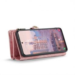 Multifunkční peněženkové pouzdro CaseMe Detachable růžové – Samsung Galaxy S23 | Levné Kryty | Levné Kryty | Levné Kryty