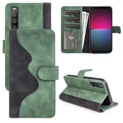 Peněženkové pouzdro Dual Wavy Case zelené – Sony Xperia 10 IV | Levné Kryty | Levné Kryty | Levné Kryty