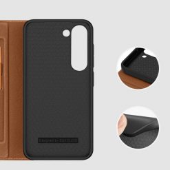 Peněženkové pouzdro Dux Ducis Skin X2 hnědé – Samsung Galaxy S23 | Levné Kryty | Levné Kryty | Levné Kryty